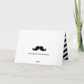 CARTE D'ACCUEIL DE VACANCES MUSTACHE (Dos)
