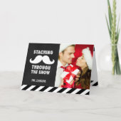 CARTE D'ACCUEIL DE VACANCES MUSTACHE (Devant)