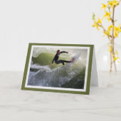 Carte d'accueil des surfeurs californiens (Fleur jaune)