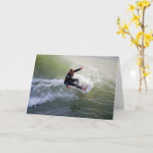 Carte d'accueil des surfeurs californiens (Fleur jaune)