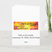 Carte d'accueil du champ de printemps (Dos)