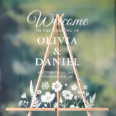 Carte d'accueil du Fleur sauvage Whimsical (Neutre)