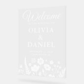 Carte d'accueil du Fleur sauvage Whimsical (Angle)