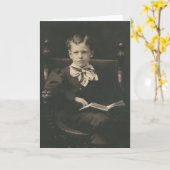 carte d'accueil du livre de lecture (Fleur jaune)