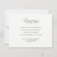 Carte d'accueil et d'itinéraire en espagnol
