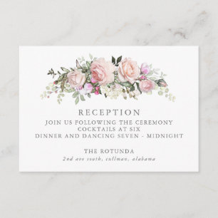 Carte d'accueil fleurie Spring