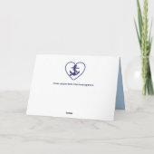 carte d'accueil hart de chaîne d'ancrage (Dos)