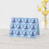 carte d'accueil hart de chaîne d'ancrage (Fleur jaune)