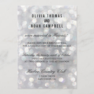 Carte d'accueil moderne Gray Elégant Post Wedding