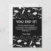 Carte d'accueil personnalisée Deux côtés Pas de pl (Devant)