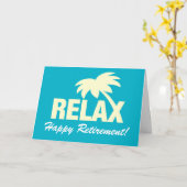 Carte d'accueil personnalisée Happy Retirement (Fleur jaune)