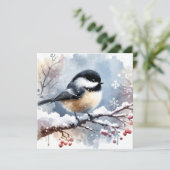 Carte d'accueil pour les chickadee (Debout devant)