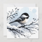Carte d'accueil pour les chickadee (Devant)