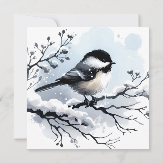Carte d'accueil pour les chickadee (Devant)