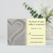 Carte d'accueil pour mariage sur la plage (Debout devant)