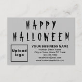 Carte d'accueil pour petits gris d'Halloween d'aff (Devant)