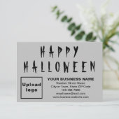 Carte d'accueil pour petits gris d'Halloween d'aff (Debout devant)
