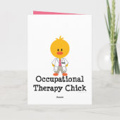 Carte d'accueil pour poussettes d'ergothérapie (Dos)