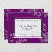 Carte d'accueil romantique (Devant / Derrière)