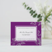 Carte d'accueil romantique (Debout devant)