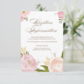 Carte d'accueil romantique à l'aquarelle (Debout devant)