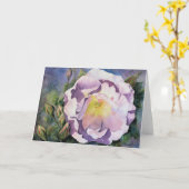 CARTE D'ACCUEIL 'Rose soufflé' (Fleur jaune)