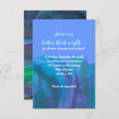 Carte d'accueil Transparent Star Bat Bar Mitzvah (Devant / Derrière)