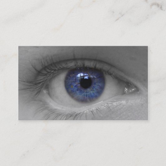 carte d'achat pour oeil bleu profond (Devant)