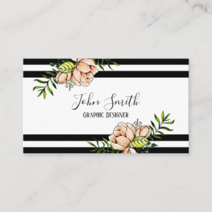 Carte d'achat Watercolor Floral Visiness Card