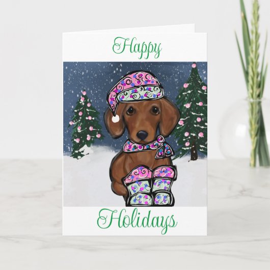 Carte Dachshund (Devant)