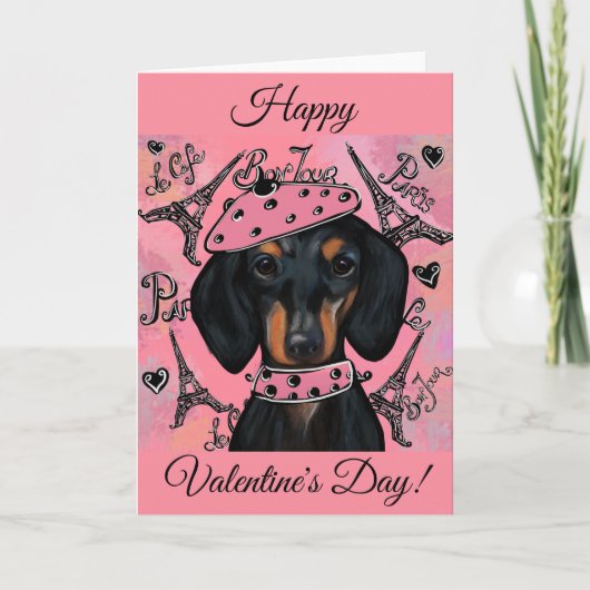 CARTE DACHSHUND (Devant)