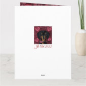 CARTE DACHSHUND  (Dos)