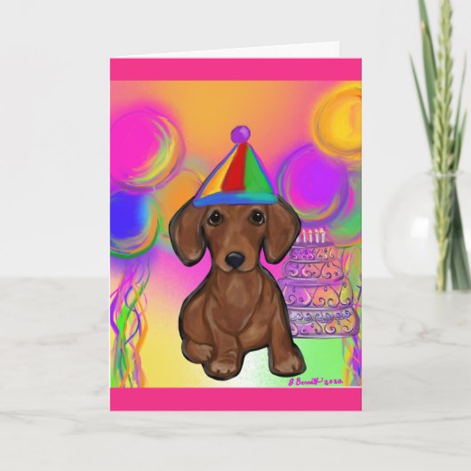 Carte Dachshund (Devant)