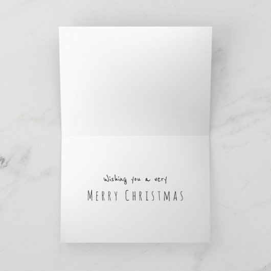 Carte Dachshund à travers le chien des neiges joyeux Noë (Intérieur)