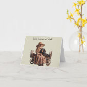 Carte Dachshund Ami Spéciale (Fleur jaune)