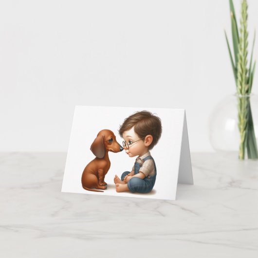 Carte Dachshund Best Buddy (Devant)