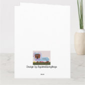 Carte Dachshund Easter Bunny (Dos)