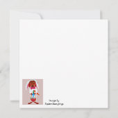 Carte Dachshund Easter Bunny (Dos)