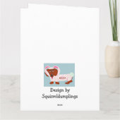 Carte Dachshund Easter Bunny (Dos)