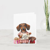 Carte Dachshund fête la fête des mères (Devant)