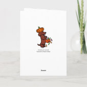 Carte Dachshund Halloween Red Smooth (Dos)