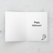 Carte Dachshund Halloween Red Smooth (Intérieur)