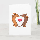 Carte Dachshund Love (Devant)