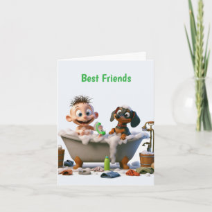 Carte Dachshund Meilleur Ami Manquant