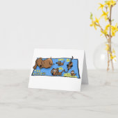 Carte Dachshund Passover Card! (Fleur jaune)