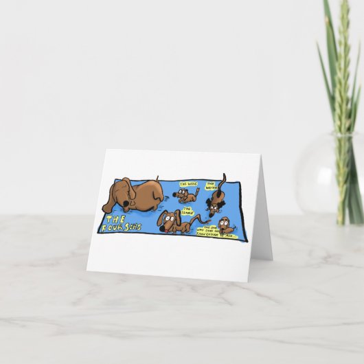 Carte Dachshund Passover Card! (Devant)