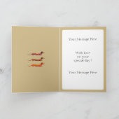 Carte Dachshund personnalisé (Intérieur)
