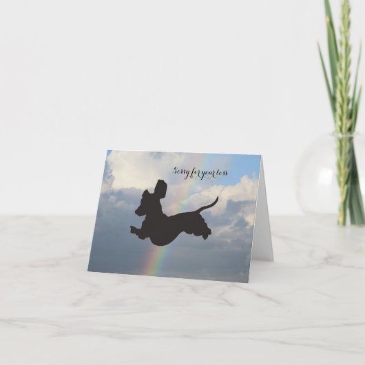 Carte Dachshund Sympathy (Devant)