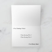 Carte Dachshund Xmas Tree (personnalisable) (Intérieur)