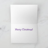 Carte Dachshunds à Noël dans une décapotable rose (Intérieur)